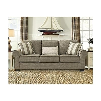 Signature Design by Ashley, Baveria Traditional Fog Gray Sofa