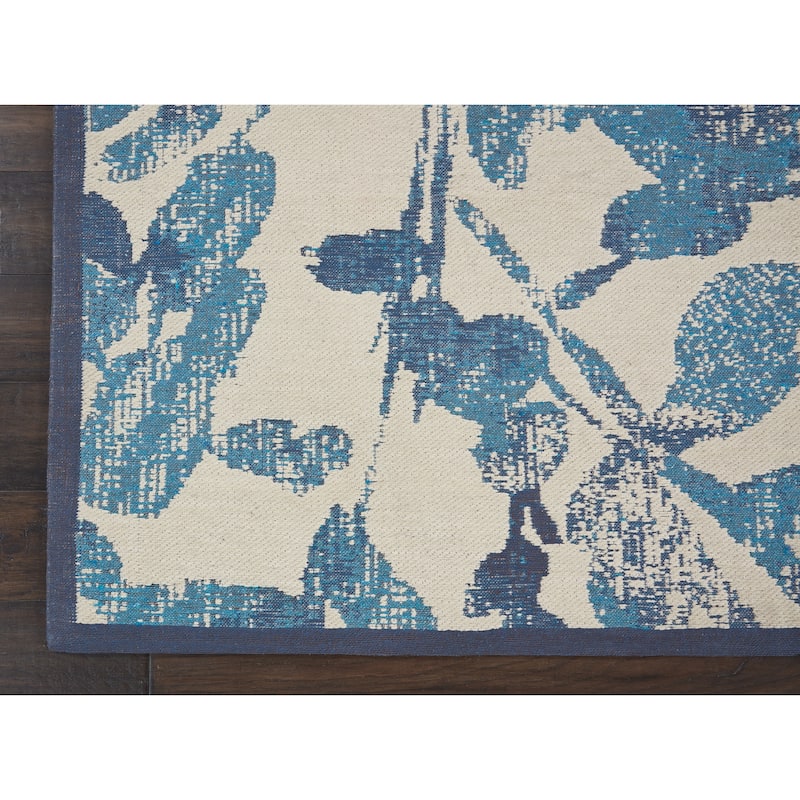 Waverly Vintage Distressed Floral Area Rug