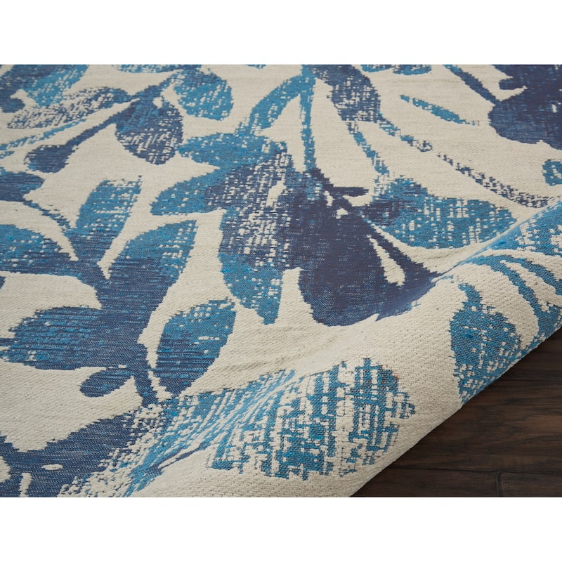 Waverly Vintage Distressed Floral Area Rug