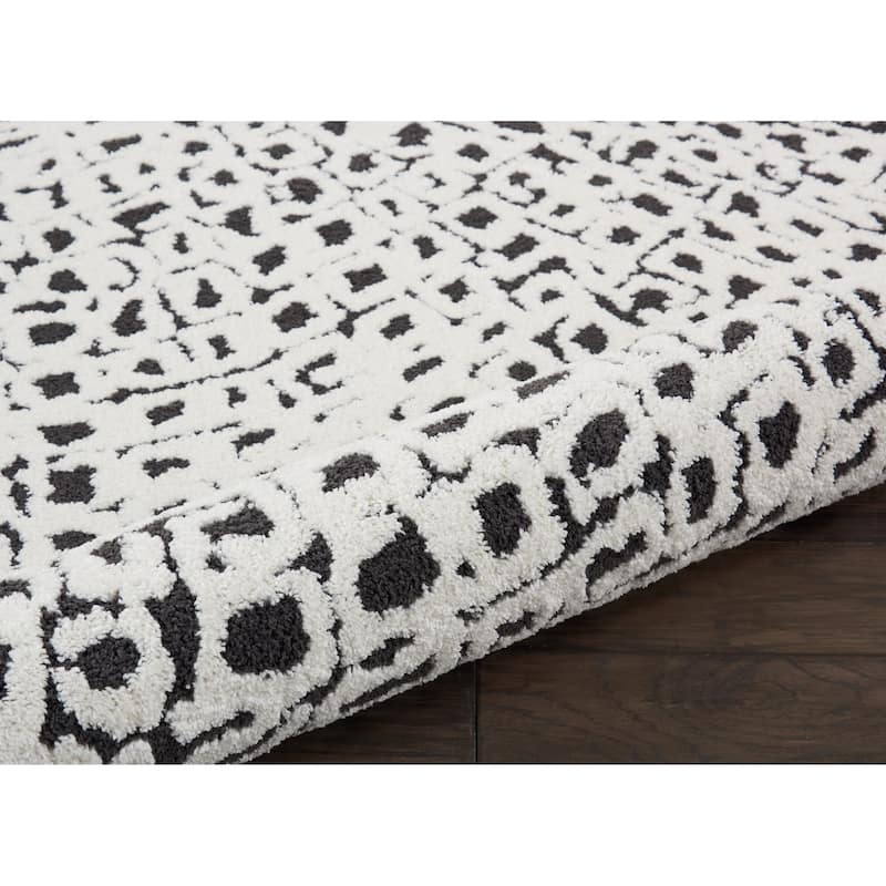 Nourison Kamala Moroccan Spiral Fringe Area Rug