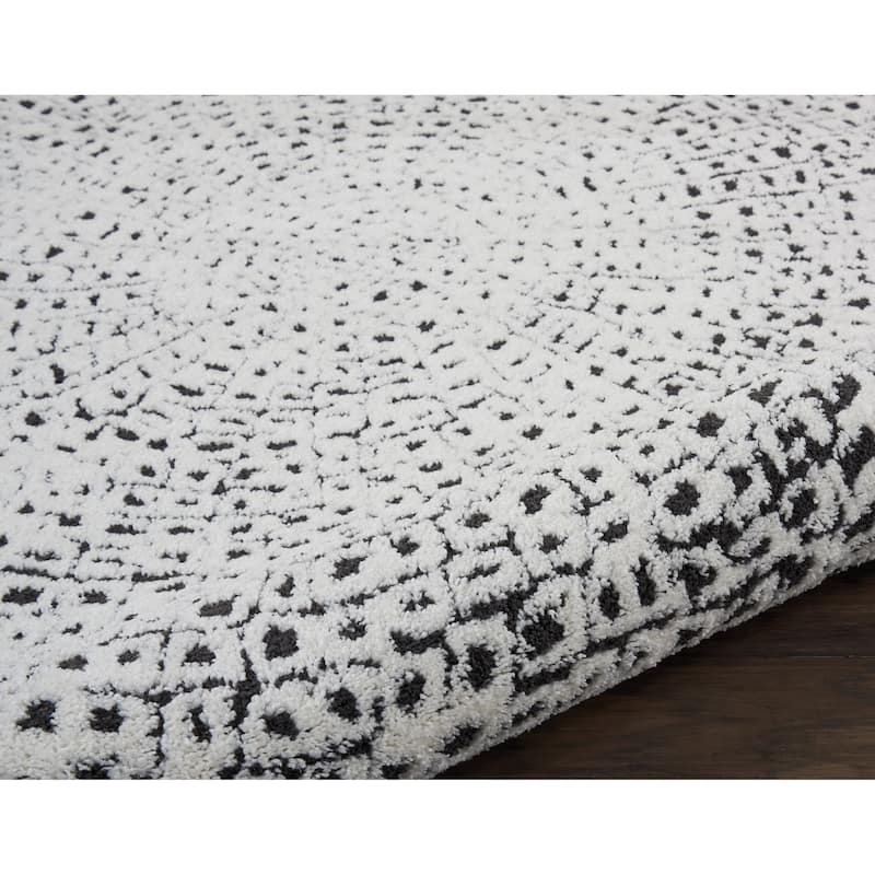 Nourison Kamala Moroccan Spiral Fringe Area Rug