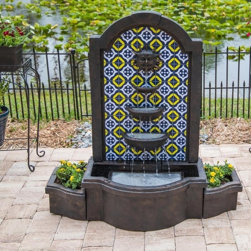 Shop Alcazar 45 Indoor Outdoor Waterfall Floor Fountain Bronze