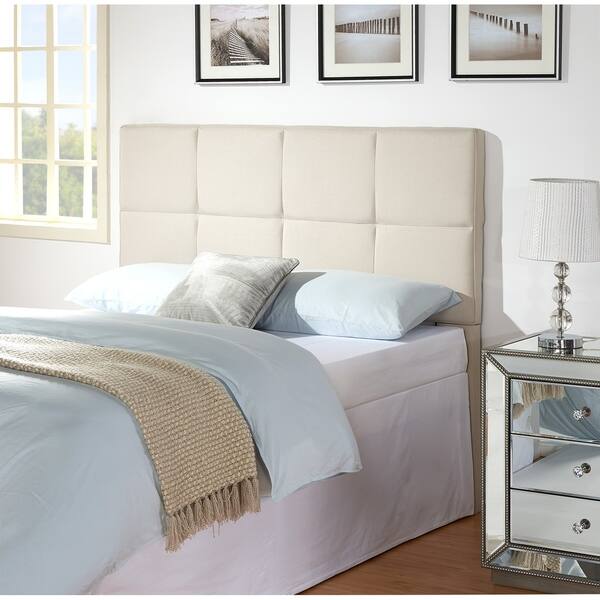 Porch Den Huron Grid Headboard Overstock 21426918 Bone Queen Full