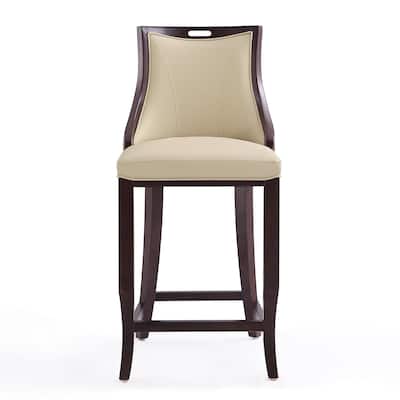Emperor Upholstered Wood Bar Stool