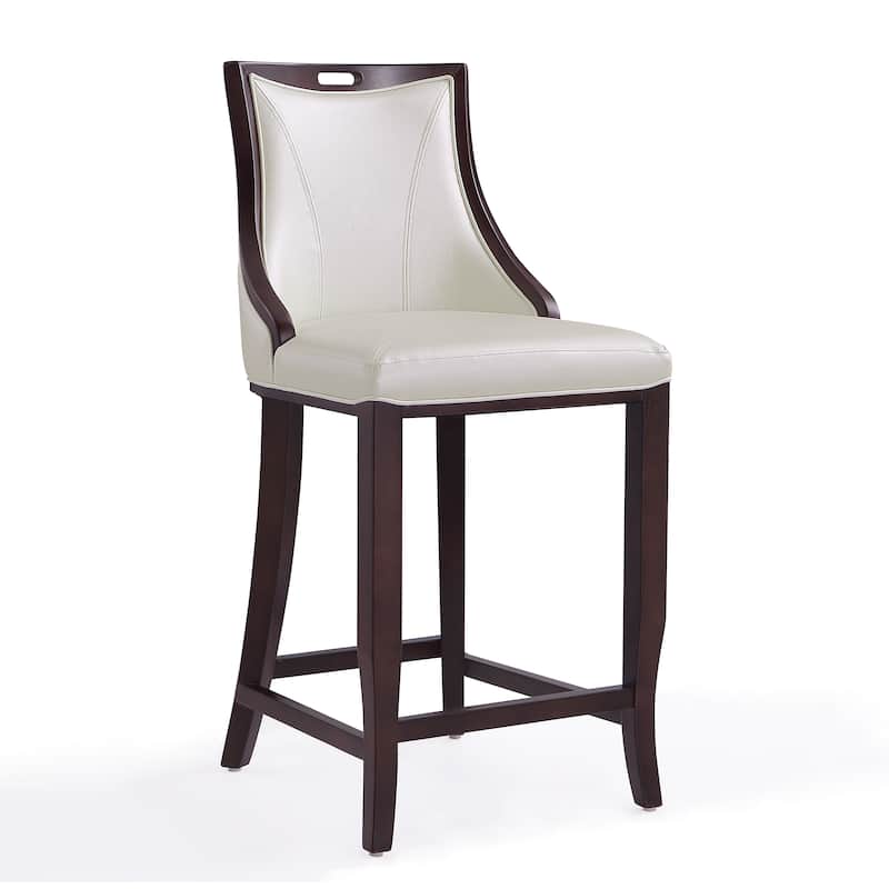 Emperor Upholstered Wood Bar Stool