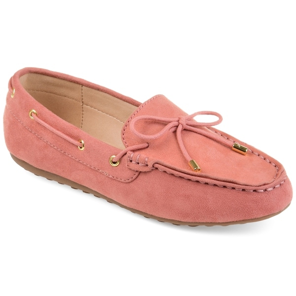 pink suede loafers womens