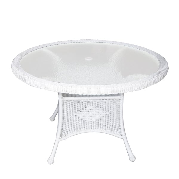 Outdoor Indoor Tempered Gl Resin Wicker 5 Piece Round Indoor Tempered Gl Resin Wicker