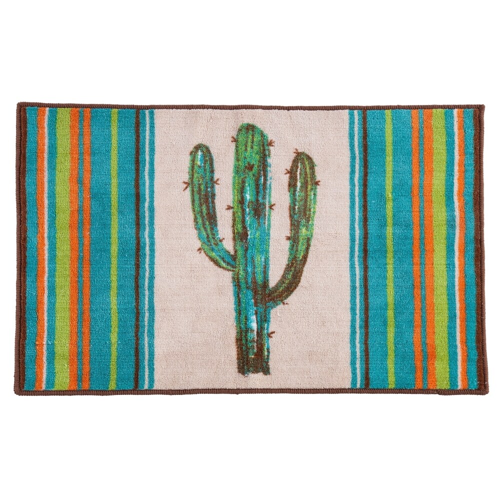 HiEnd Accents Wyatt Rug, 24x36 Turquoise