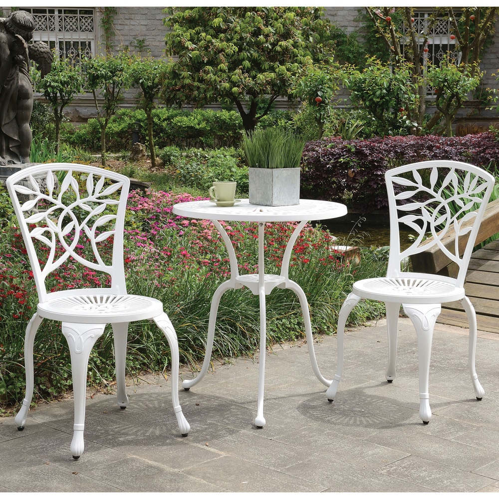 small outdoor bistro table set