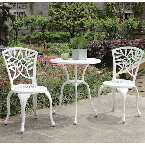 Furniture of America Linz Transitional 3-piece Outdoor Bistro Set