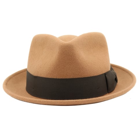 Wool pork pie hat