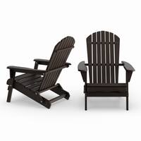 Havenside Home Bergen 2-piece Foldable Adirondack Chair Set