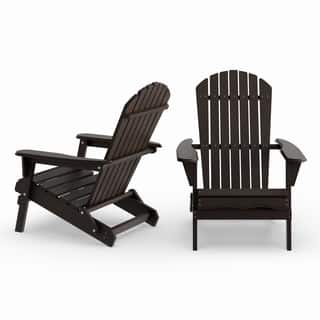 Havenside Home Bergen 2-piece Foldable Adirondack Chair Set