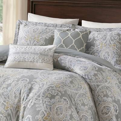 Grey Damask Comforter Sets Find Great Bedding Deals Shopping At