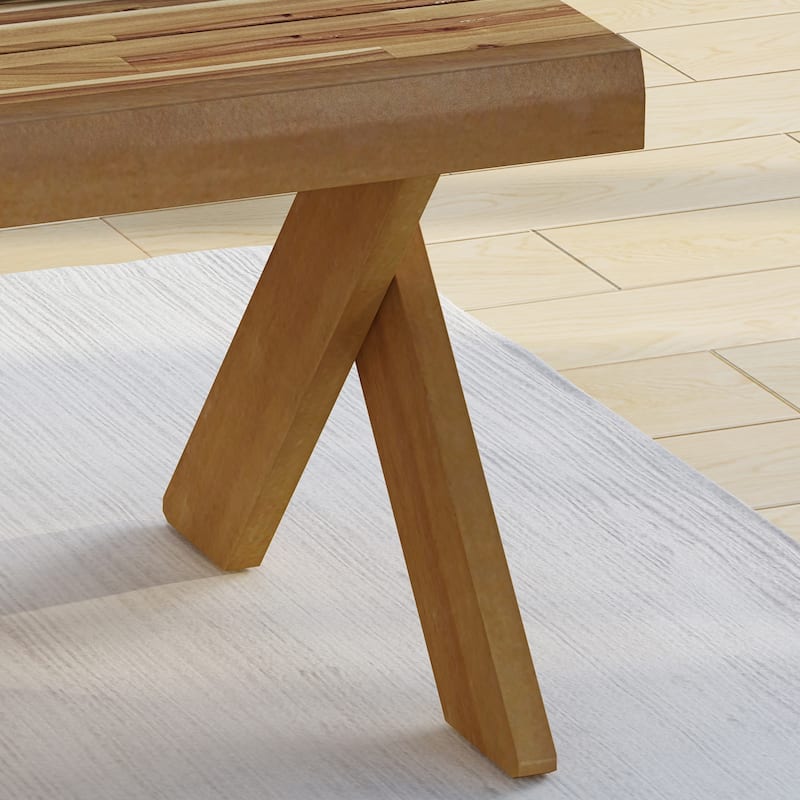 Esmeralda Farmhouse Acacia Wood Coffee Table by Christopher Knight Home