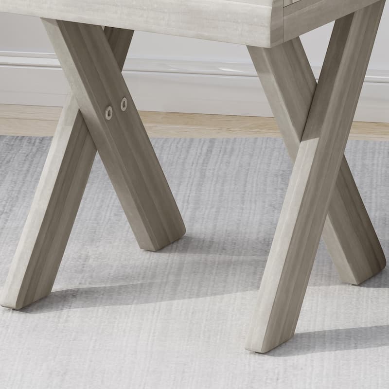 Esmeralda Farmhouse Acacia Wood Side Table by Christopher Knight Home