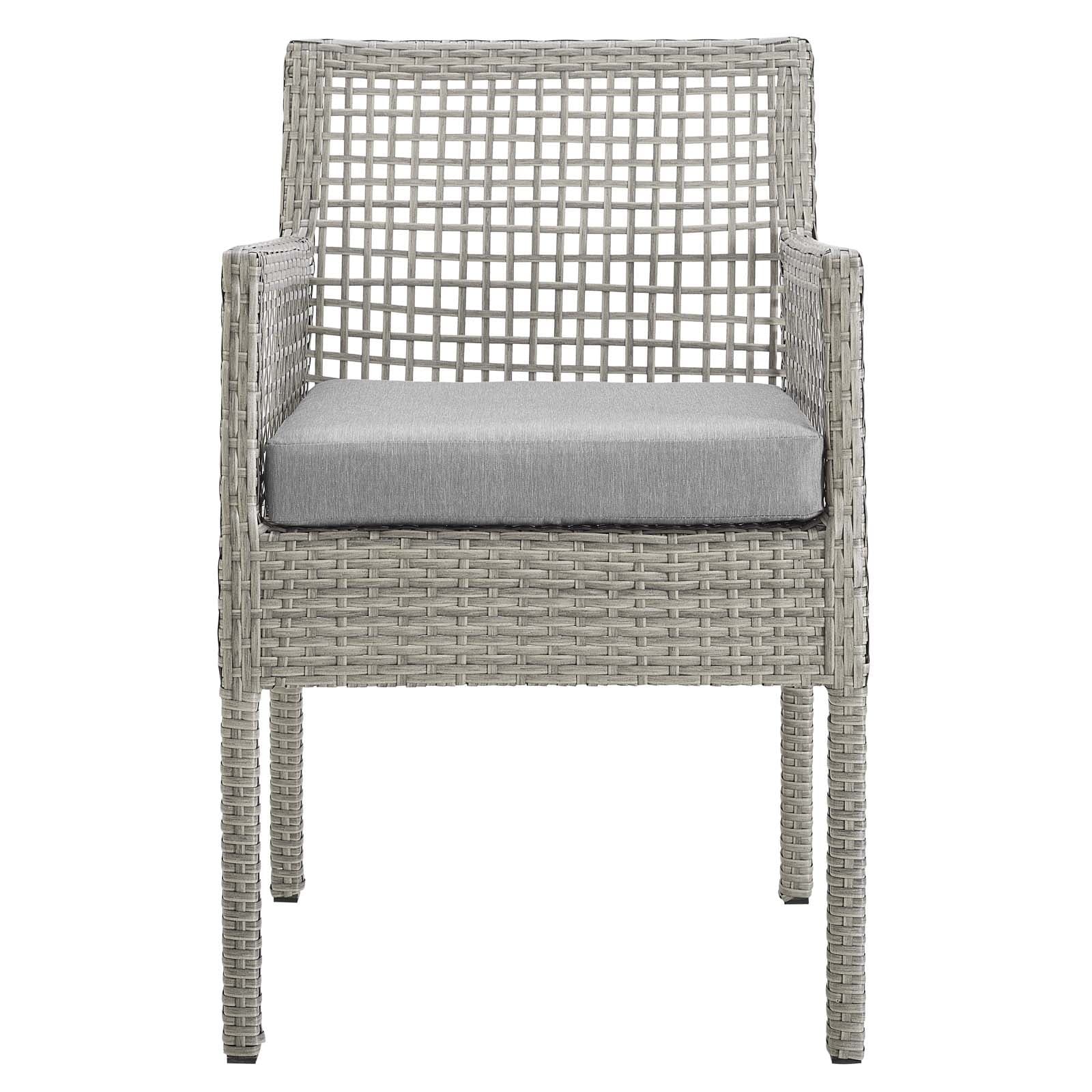 Aura Outdoor Patio Wicker Rattan Dining Armchair Aura Outdoor Patio Wicker Rattan Dining Armchair