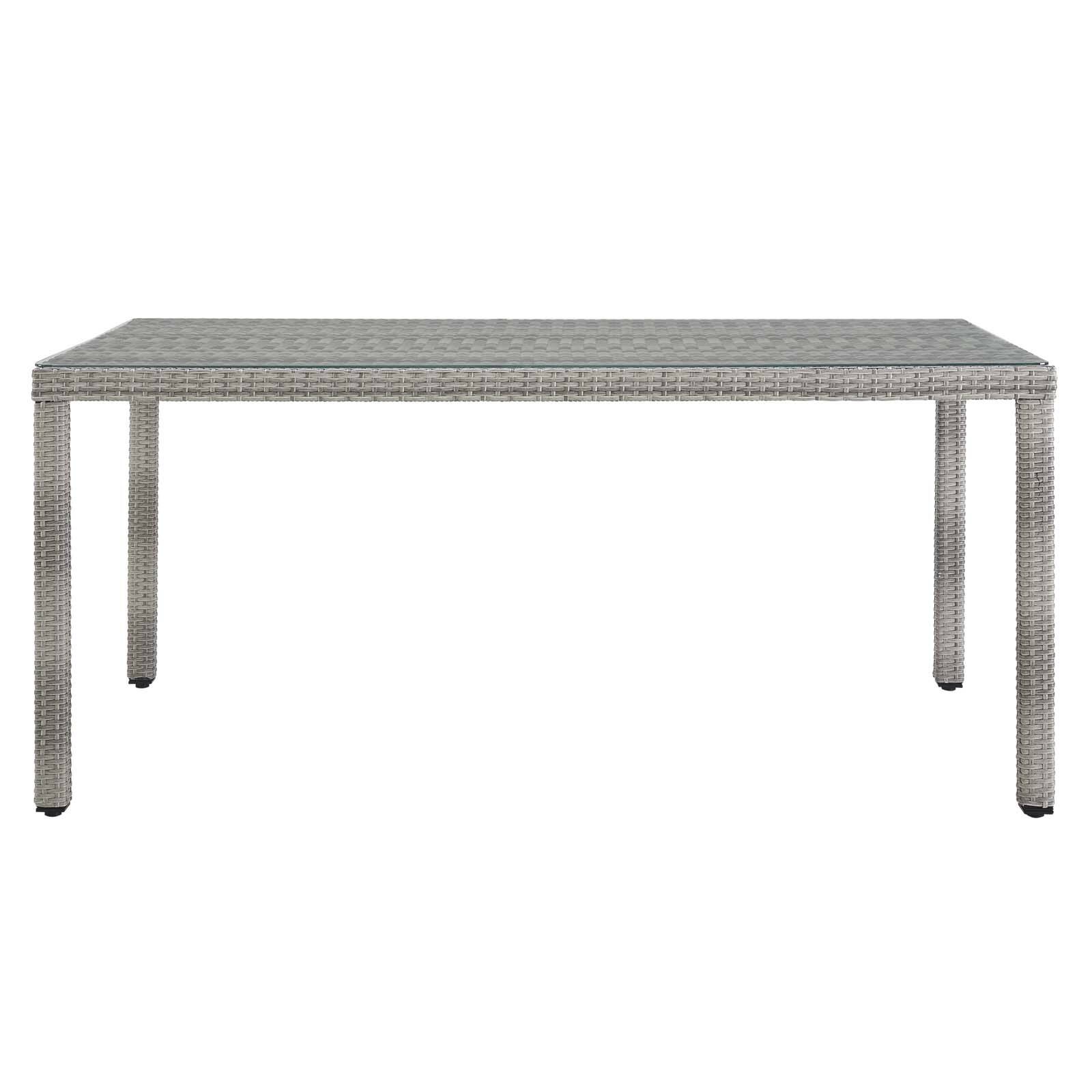 Aura 68 Wicker Rattan Dining Table Grey Aura 68 Wicker Rattan Dining Table Grey