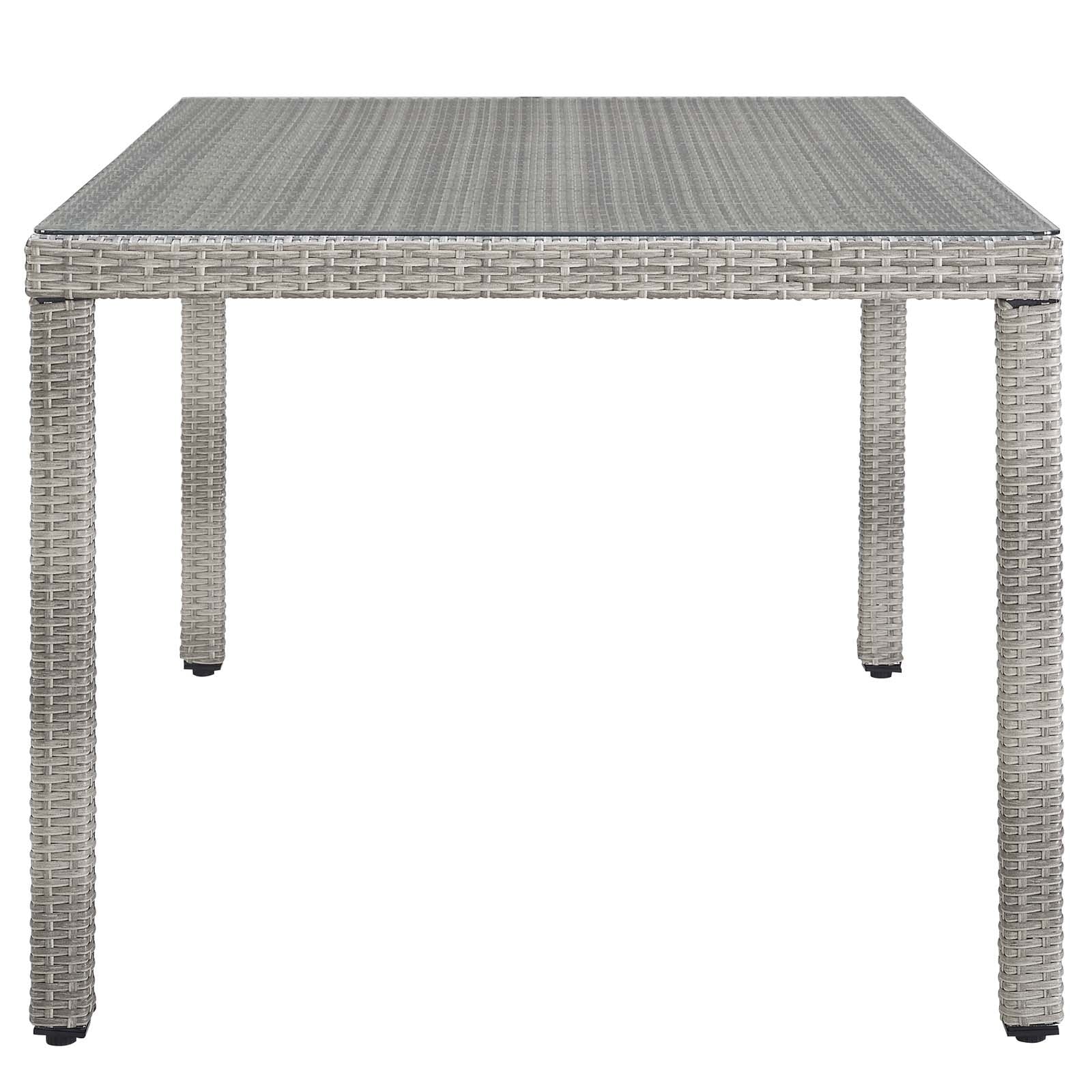 Aura 68 Wicker Rattan Dining Table Grey Aura 68 Wicker Rattan Dining Table Grey