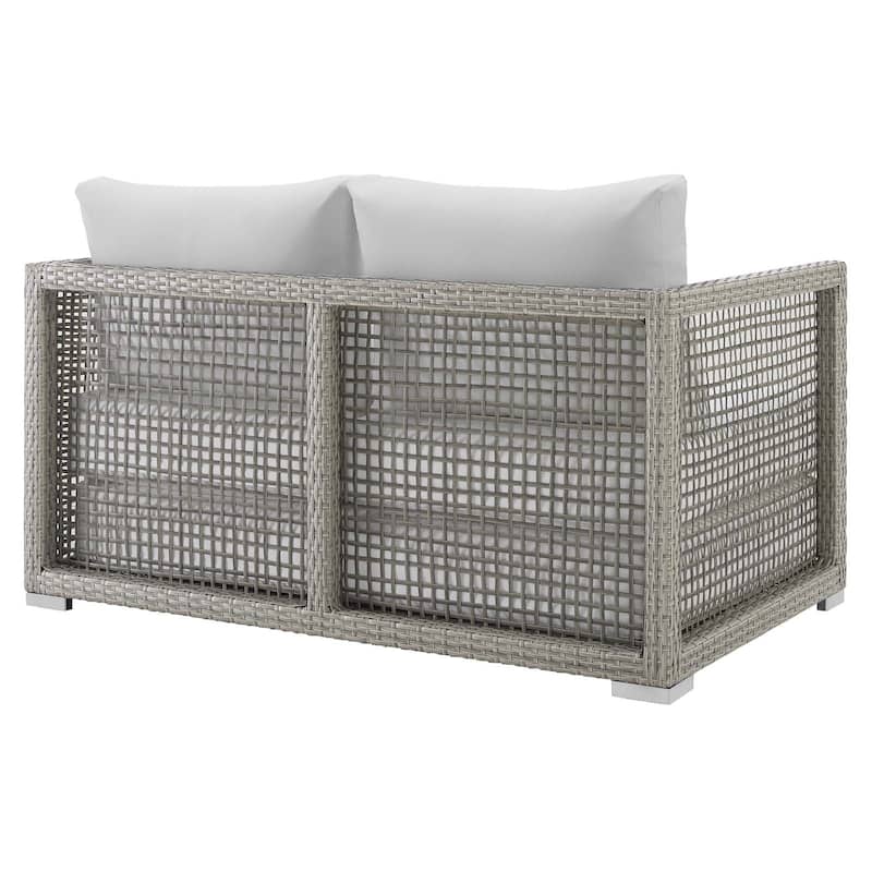 Aura Outdoor Patio Wicker Rattan Loveseat