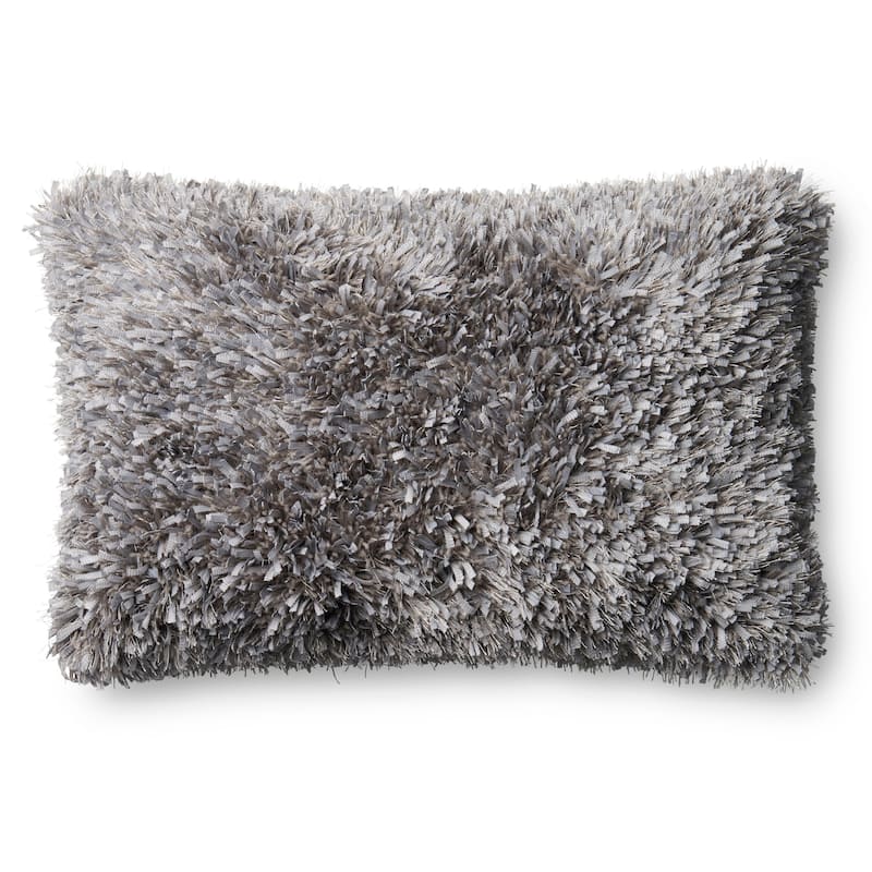 Solid Ribbon Shag Rectangle 13 x 21 Throw Pillow or Pillow Cover