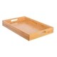 BirdRock Home 3 pc Bamboo Breakfast Bed Trays (Squared) | Cut Out Handles | Set of 3 | Bamboo | Nesting - Thumbnail 4