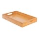 BirdRock Home 3 pc Bamboo Breakfast Bed Trays (Squared) | Cut Out Handles | Set of 3 | Bamboo | Nesting - Thumbnail 5
