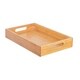BirdRock Home 3 pc Bamboo Breakfast Bed Trays (Squared) | Cut Out Handles | Set of 3 | Bamboo | Nesting - Thumbnail 6