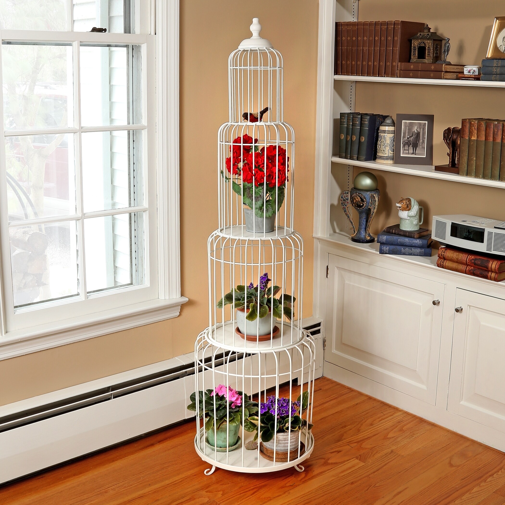bird cage rack