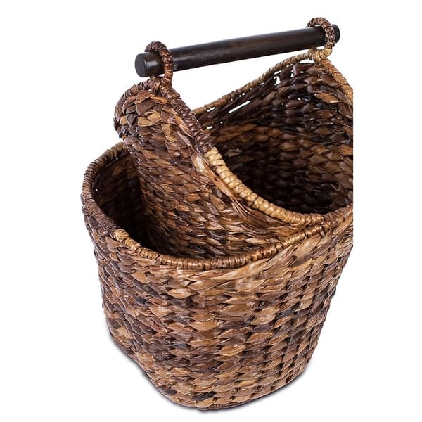 Shop Birdrock Home Seagrass Magazine And Bathroom Basket Hand
