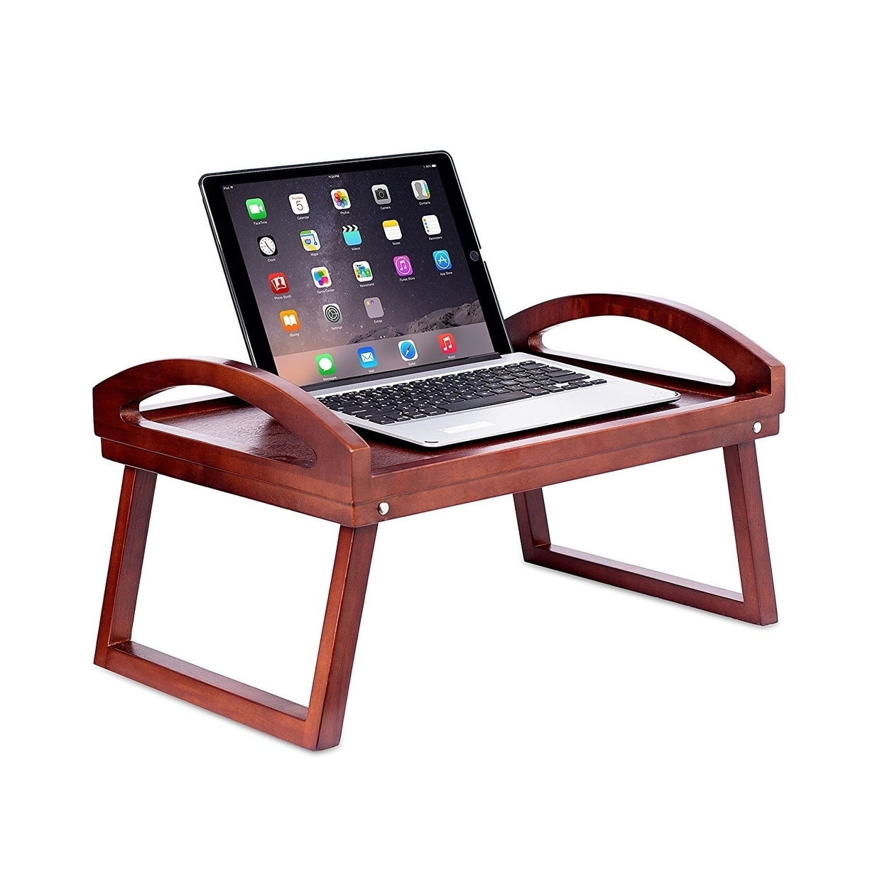 Shop Birdrock Home Wooden Lap Desk Bed Tray Free Shipping On