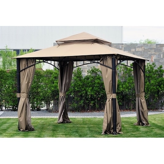 Shop Sunjoy Replacement Curtain For L Gz136pst 9 Havana Gazebo
