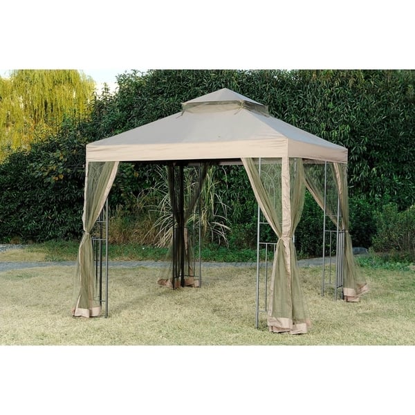 Sunjoy Replacement Mosquito Netting For L Gz385pst D 8x8 Lansing Gazebo Overstock 20749051
