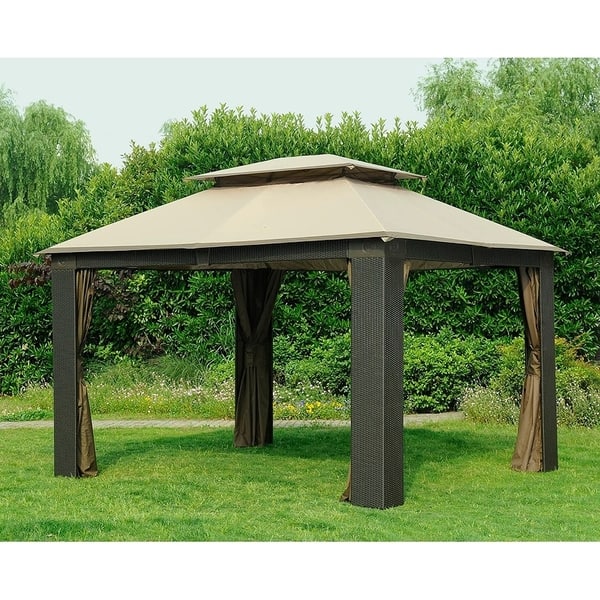 Sunjoy Replacement Canopy Set For Gazebo Model L Gz806pal C Sunjoy Replacement Canopy Set For