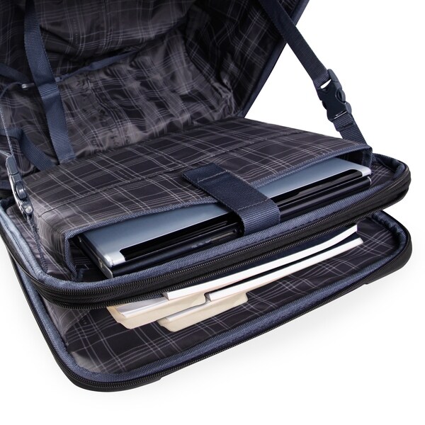 perry ellis rolling laptop business bag