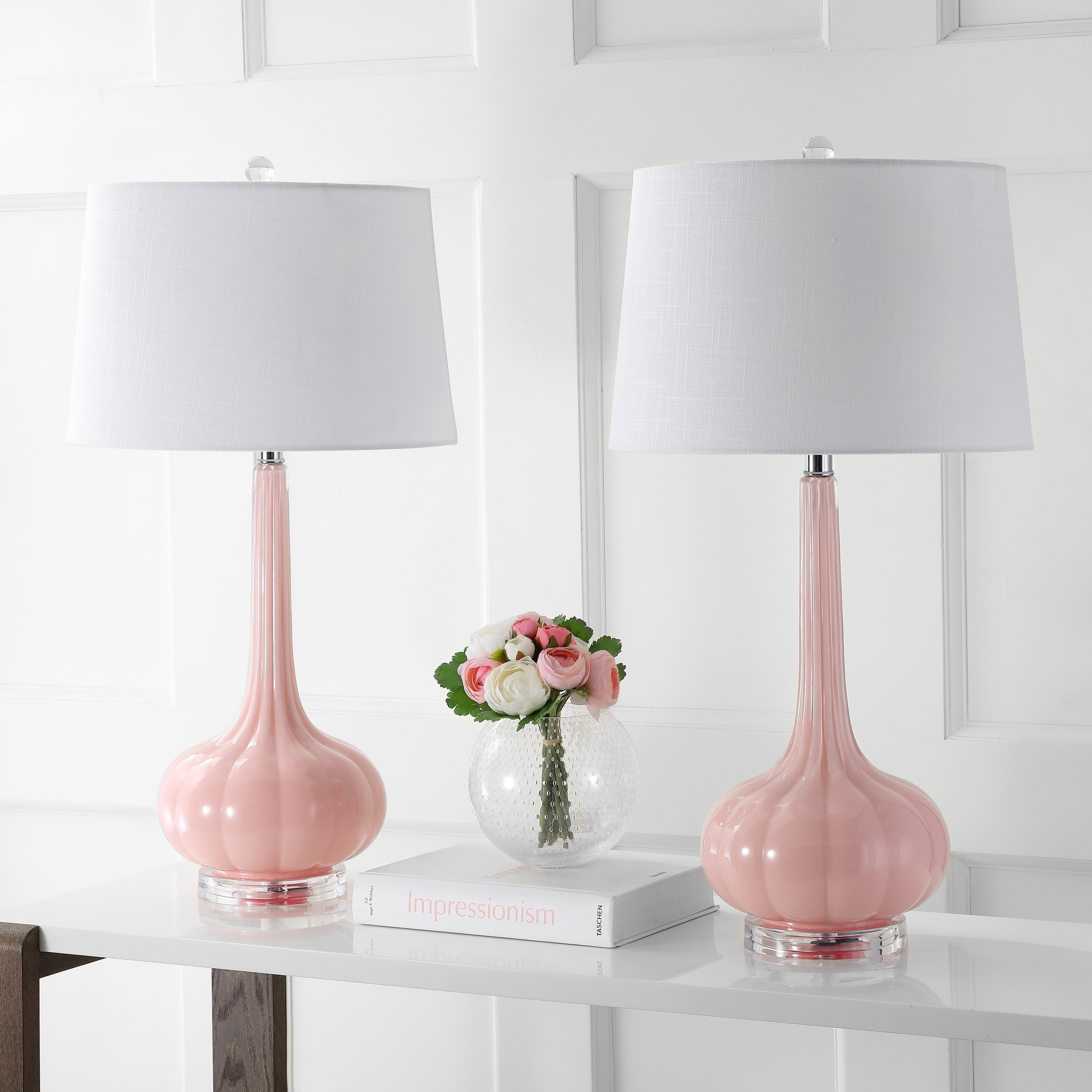 pink table lamp shade