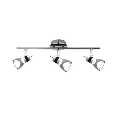 LED 19.7 inches 3-Light Brushed Chrome Integrated LED Track Lighting Kit