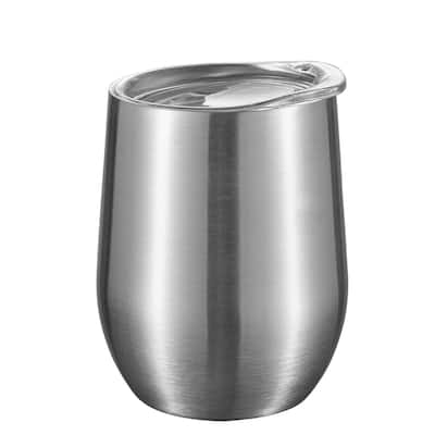 New - Visol Brushed Stainless Steel Wine Double Wall Insulated Wine Mug
