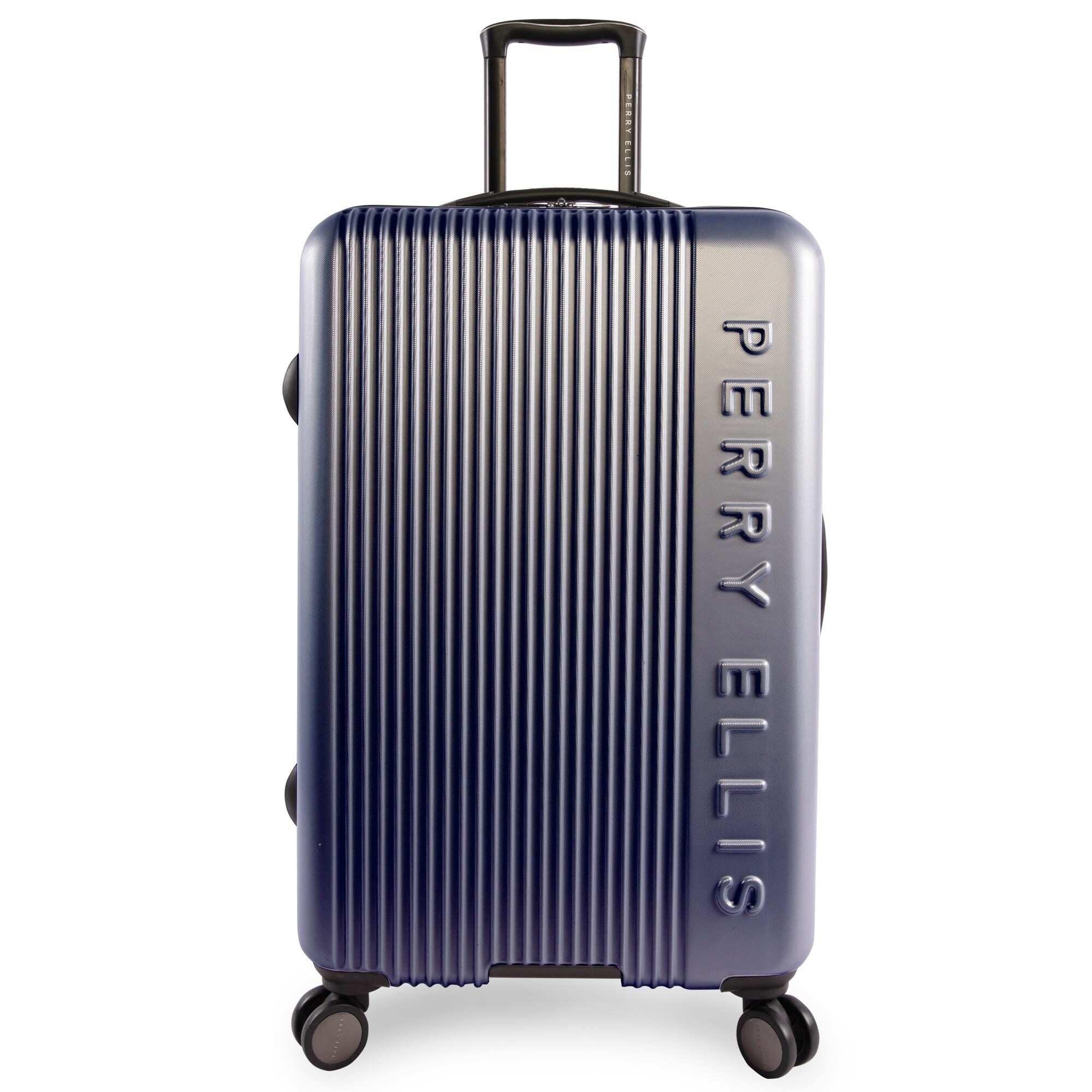 Perry Ellis Forte 29inch Hardside Spinner Suitcase Navy eBay
