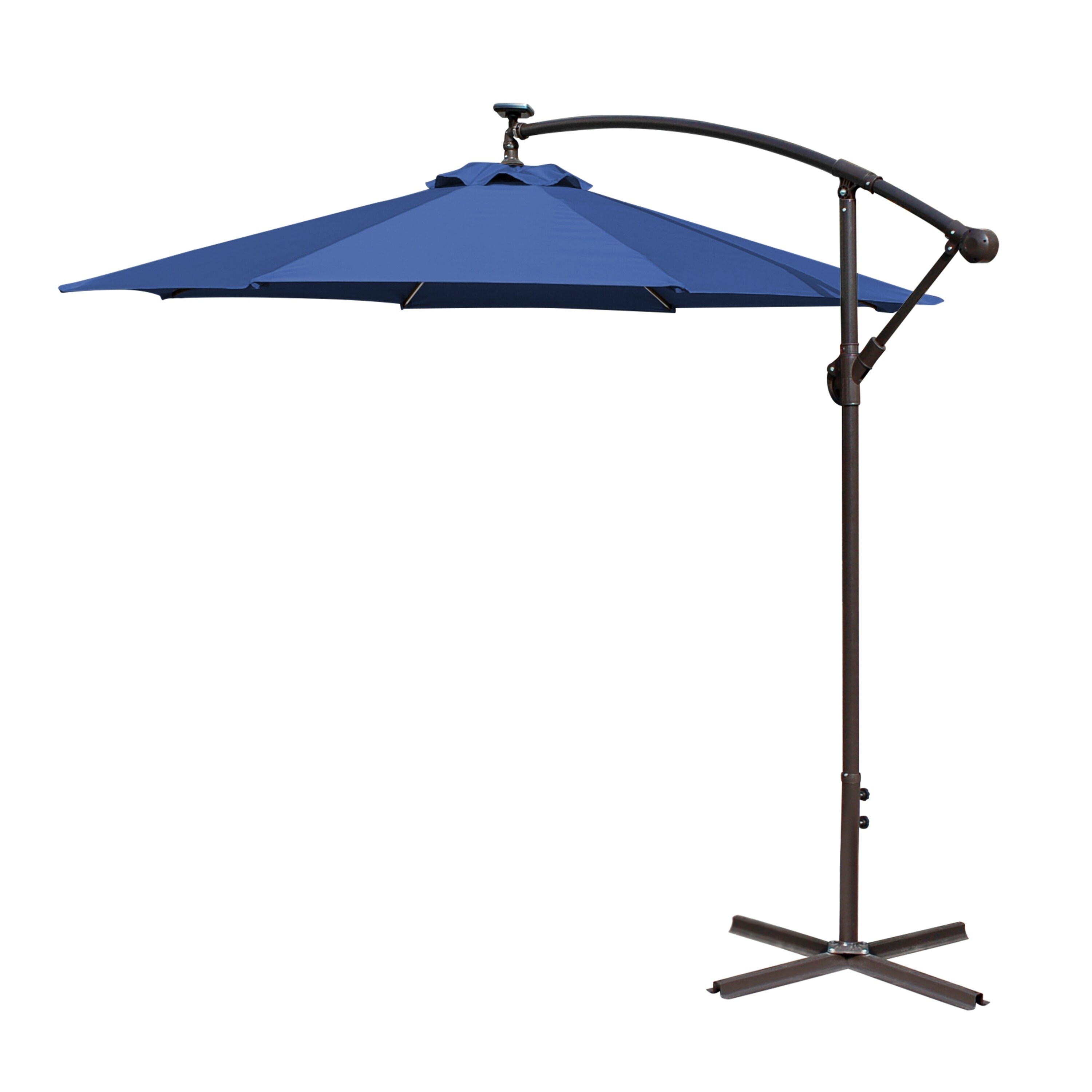 Shop 10ft Offset Solar Umbrella Overstock 20751608