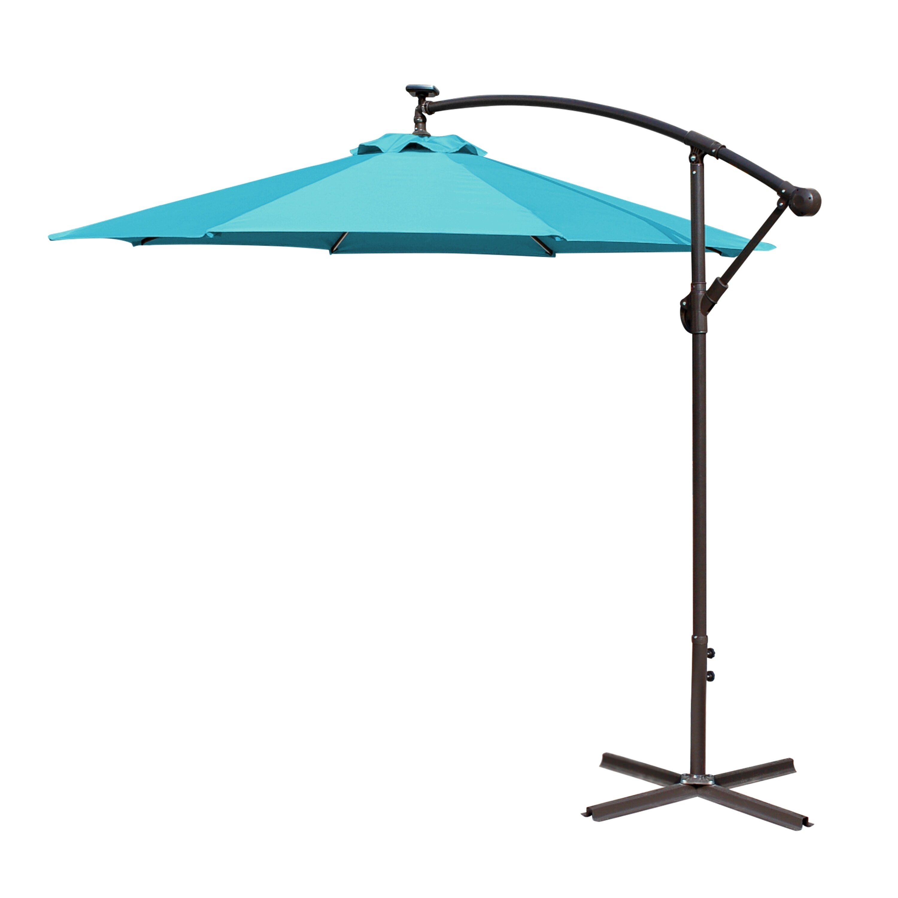 Shop 10ft Offset Solar Umbrella Overstock 20751608