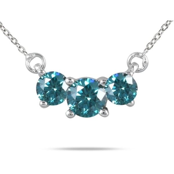 3 diamond horizontal necklace