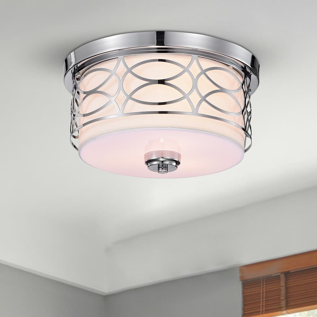 Spenn 3-Light Chrome Design Flush Mount Ceiling Lamp