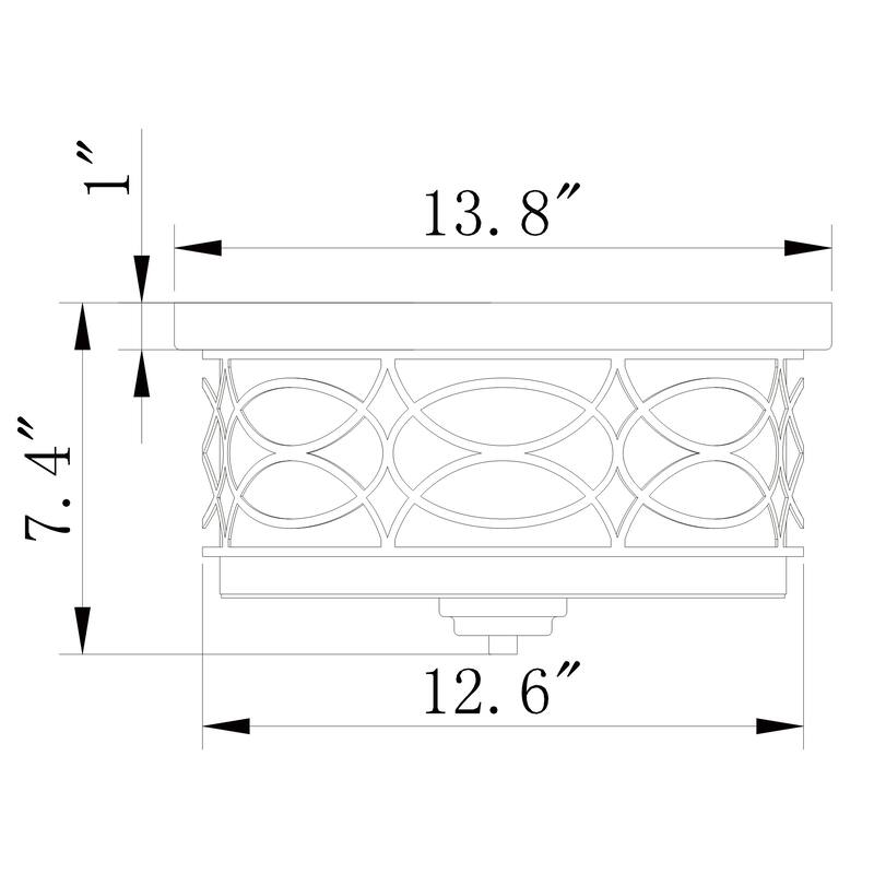 Spenn 3-Light Chrome Design Flush Mount Ceiling Lamp