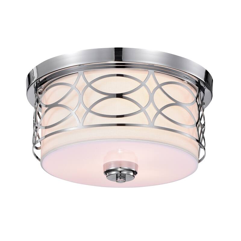 Spenn 3-Light Chrome Design Flush Mount Ceiling Lamp