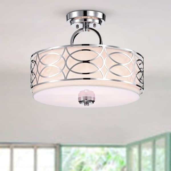 Shop Spennz 5 Light Chrome Design Semi Flush Mount Ceiling Lamp