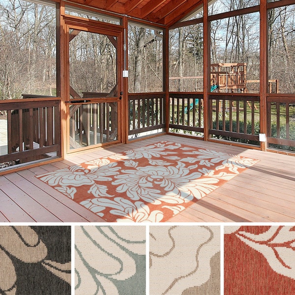 Copper Grove Flores Contemporary Floral Indoor/ Outdoor Area Rug