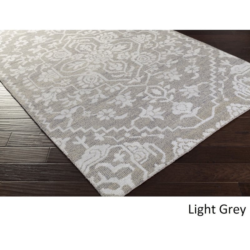 Hand-Knotted Brunoy Wool/Viscose Area Rug (2' x 3')