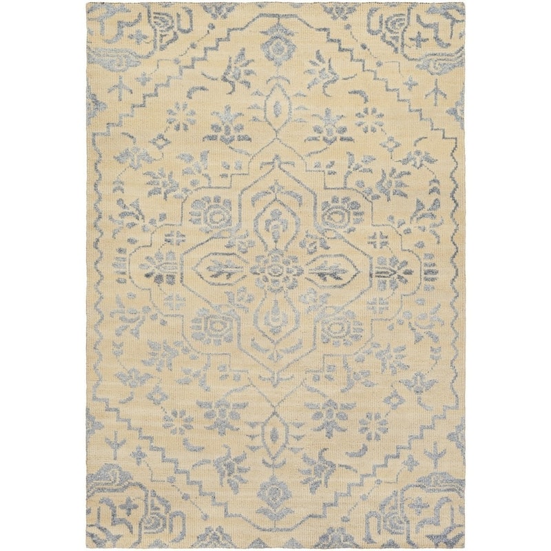 Hand-Knotted Brunoy Wool/Viscose Area Rug (2' x 3')