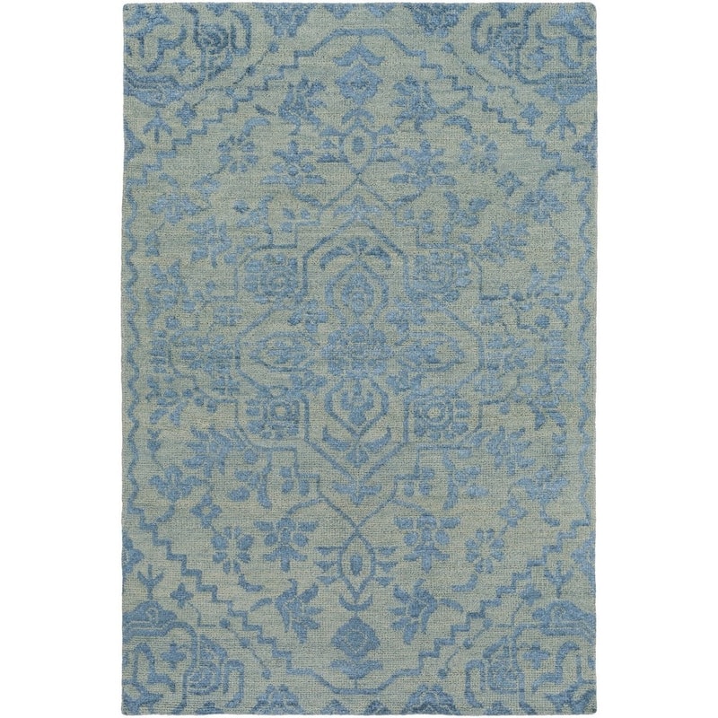 Hand-Knotted Brunoy Wool/Viscose Area Rug (2' x 3')